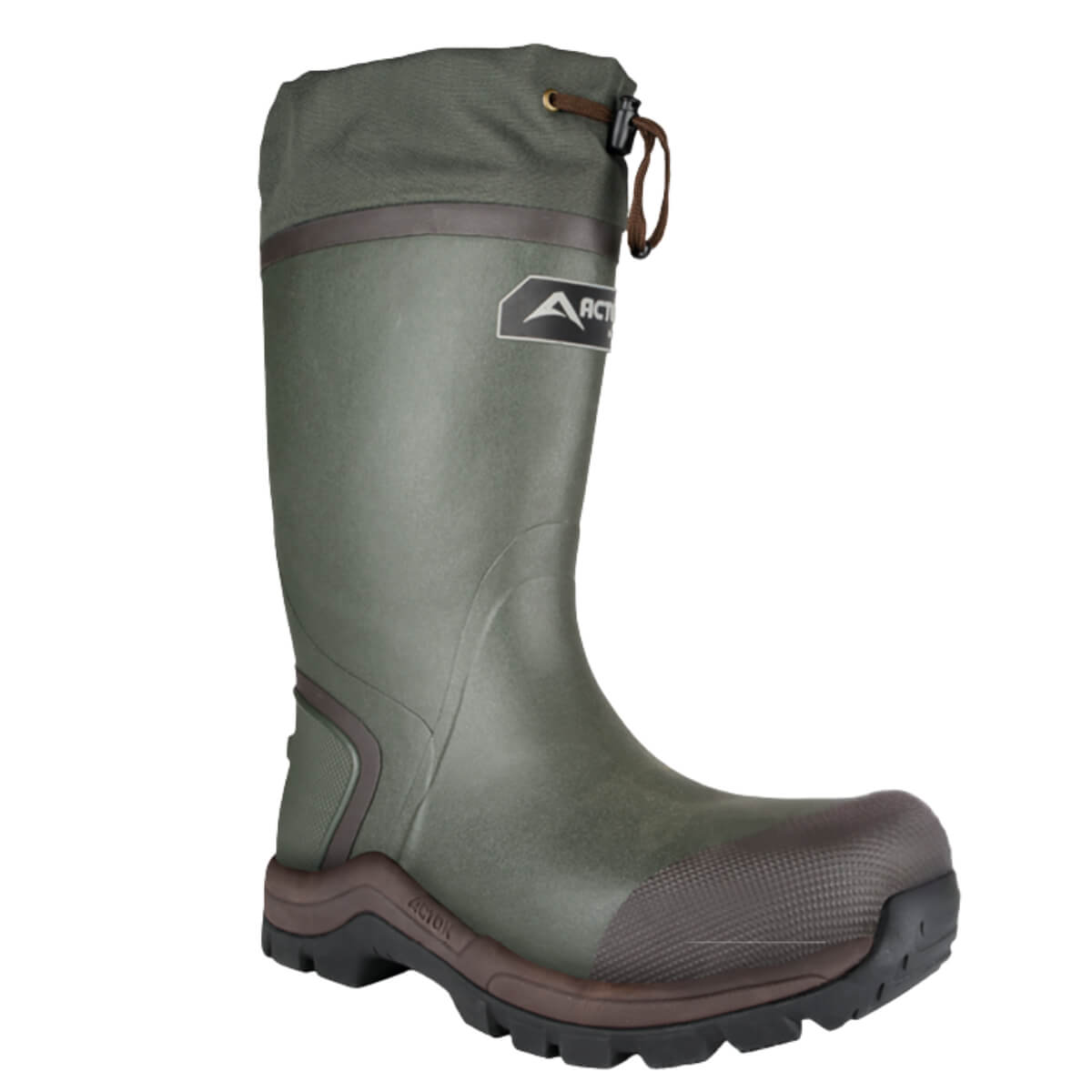 Bottes de pluie isolées « Quest » 14 po en caoutchouc naturel – Vert
