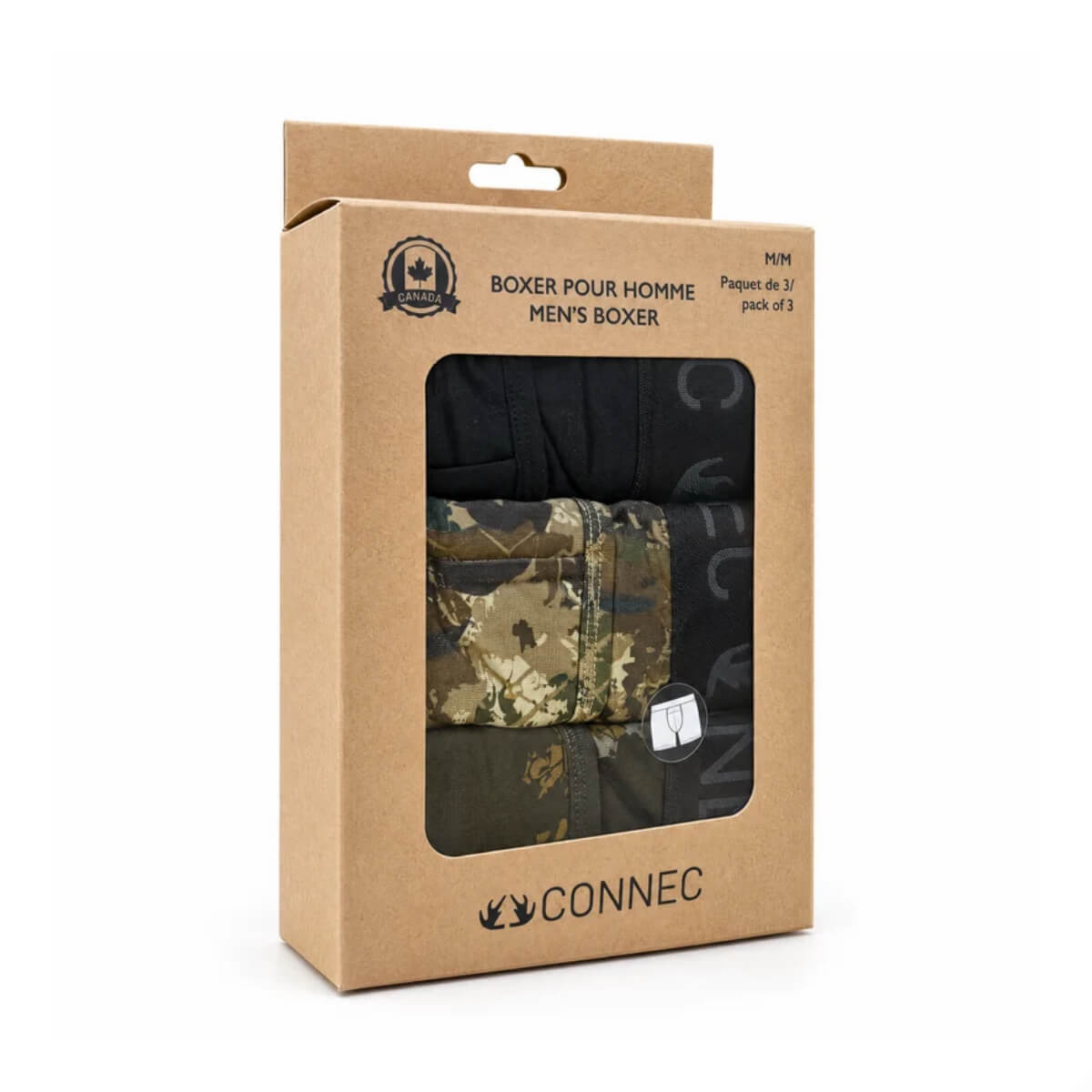 Boxer « Connec » en viscose de bambou – paquet de 3