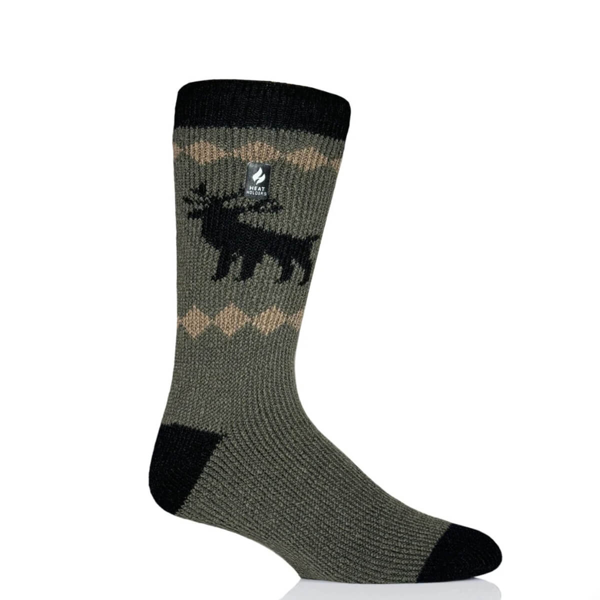 Chaussettes thermiques mi-mollet « Magnus » camouflage jacquard – Hommes