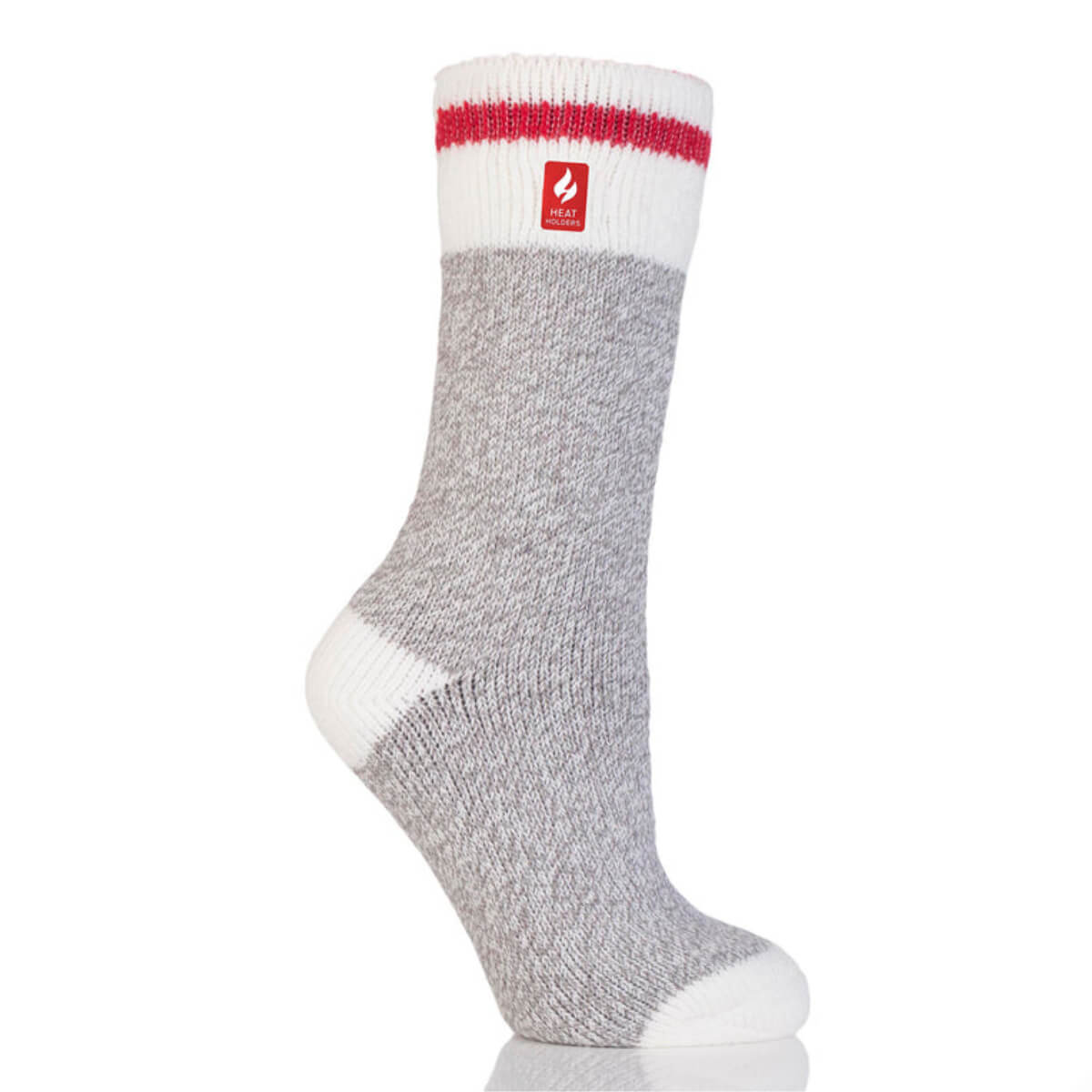 Chaussettes thermiques pour femme « Block Twist » -grey