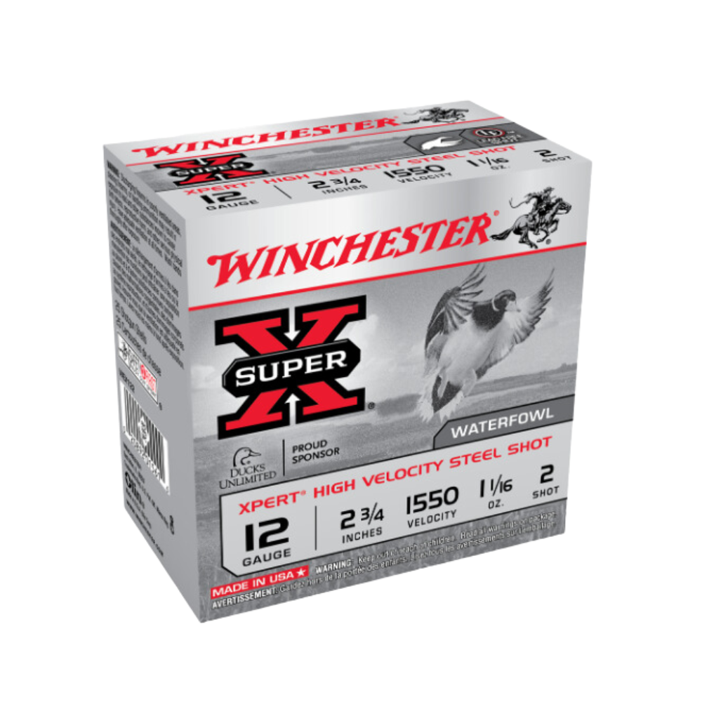 winchester,-cartouches-super-x-cal.12-2 3/4"-#2-1-1/16-oz-wex122
