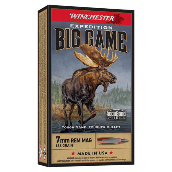 Balles Winchester ExpeditIon Big Game cal.7mm rem Mag 168 gr