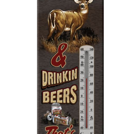 rivers-edge,-thermomࣨtre-shootin-deer-&-drinkin-beers-'1339