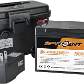 spypoint,-ensemble-pile-rechargeable-12v,-chargeur-et-bo࣮tier-kit-12v