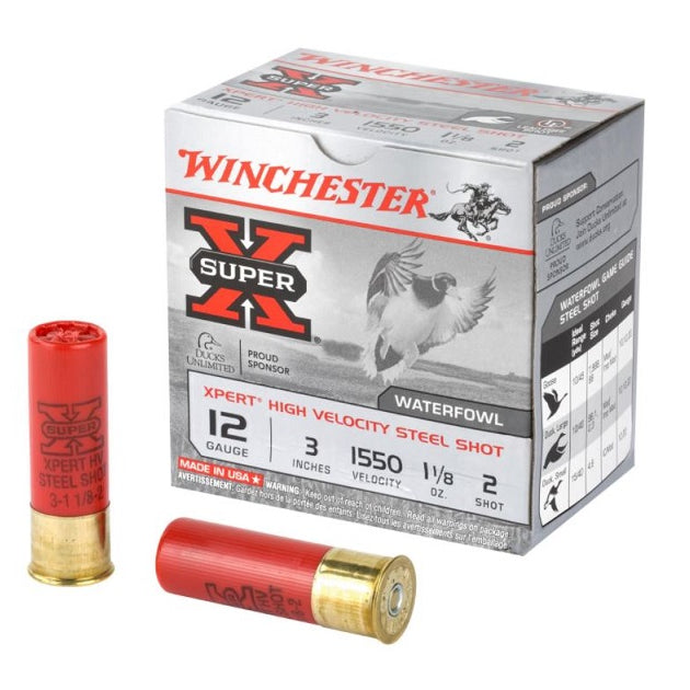 winchester,-cartouches-super-x-cal.12-#2,-3"-wex1232