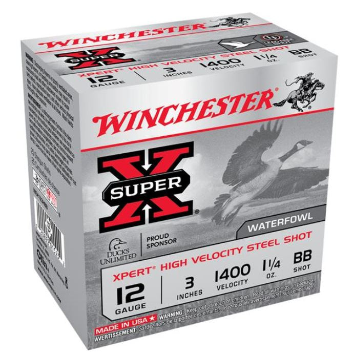 winchester,-cartouches-super-x-cal.12-#bb,-3"-wex123hbb