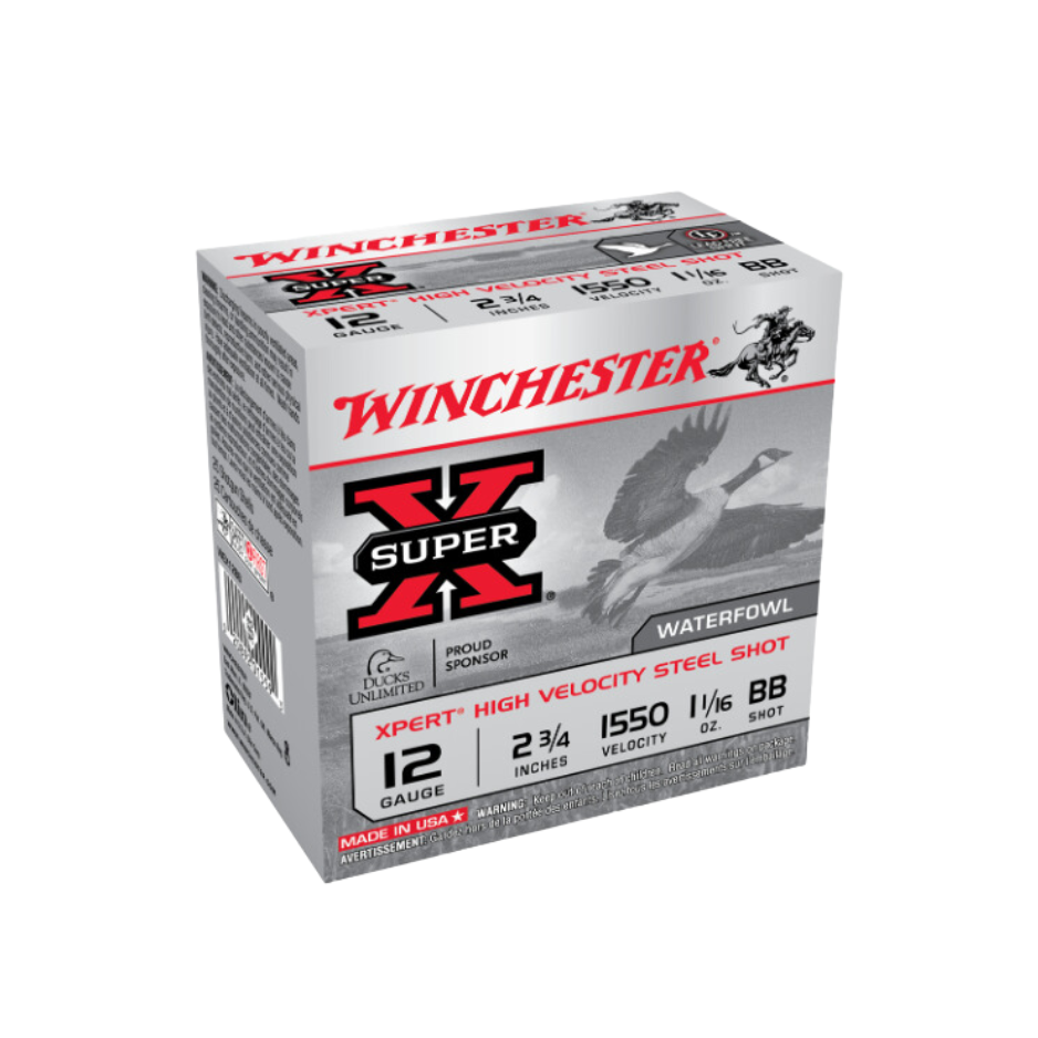winchester,-cartouches-super-x-cal.12-#bb-2 3/4"-wex12bb