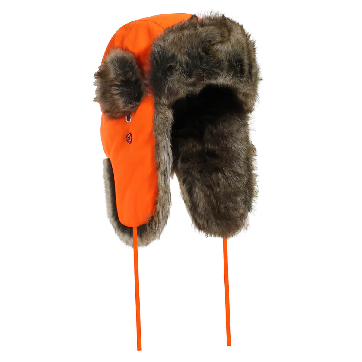 Chapeau aviateur de chasse orange