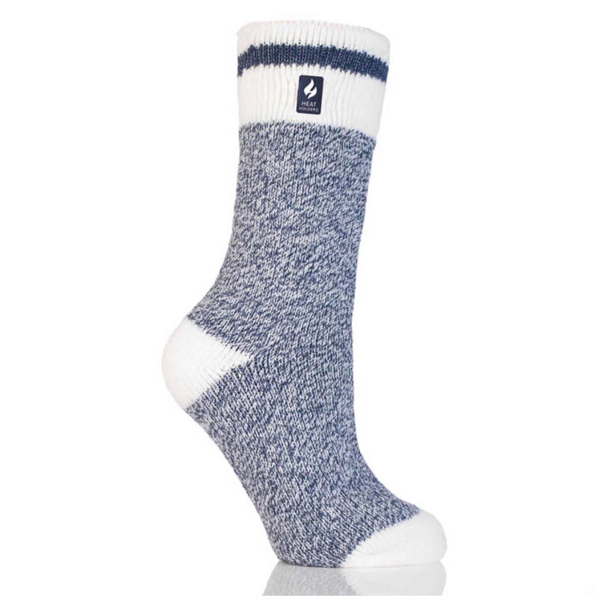 Chaussettes thermiques pour femme « Block Twist » -navy