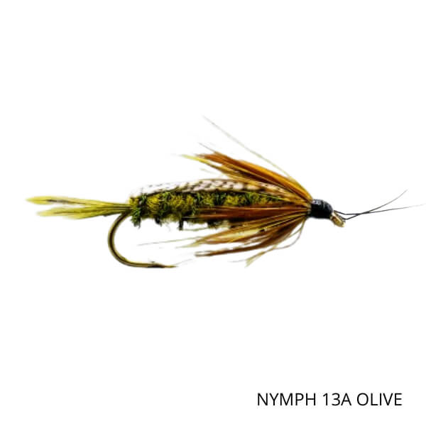 Mouche La Verte Laurent Jauffret Nymphe Avec Bille Laiton - Nymphes