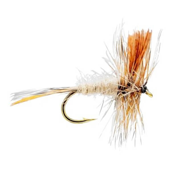 Ancienne épingle à mouche sèche Poul Jorgensen bois plume de canard Ancienne épingle à mouche sèche Poul Jorgensen bois plume de canard
