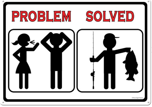 Enseigne «problem solved»