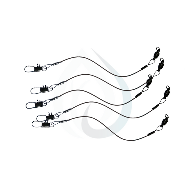 YOTO Bas de ligne de pêche en acier inoxydable avec leurres pivotants, bas de ligne pour eau salée YOTO Bas de ligne de pêche en acier inoxydable avec leurres pivotants, bas de ligne pour eau salée