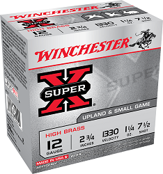 winchester,-cartouches-super-x-cal.12-#7 1/2,-2-3/4"-x127