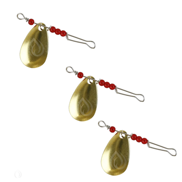 Ancienne cuillère de pêche en métal argenté leurre accent rouge crochet Ancienne cuillère de pêche en métal argenté leurre accent rouge crochet