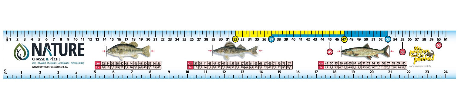nature-chasse-et-peche,-rࣨgle-de-p࣪che-auto-collante-61-cm-/-24-po-