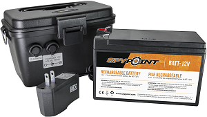 spypoint,-ensemble-pile-rechargeable-12v,-chargeur-et-bo࣮tier-kit-12v