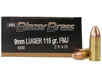 blazer,-balles-brass-cal.9-mm-luger-'5200