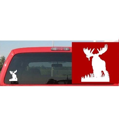 lve-hunting-decal,-auto-collant-standing-moose-'686