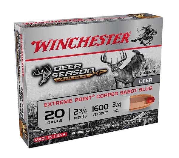 winchester,-cartouches-deer-season-copper-impact-xp-slug-cal.20-2-â¾