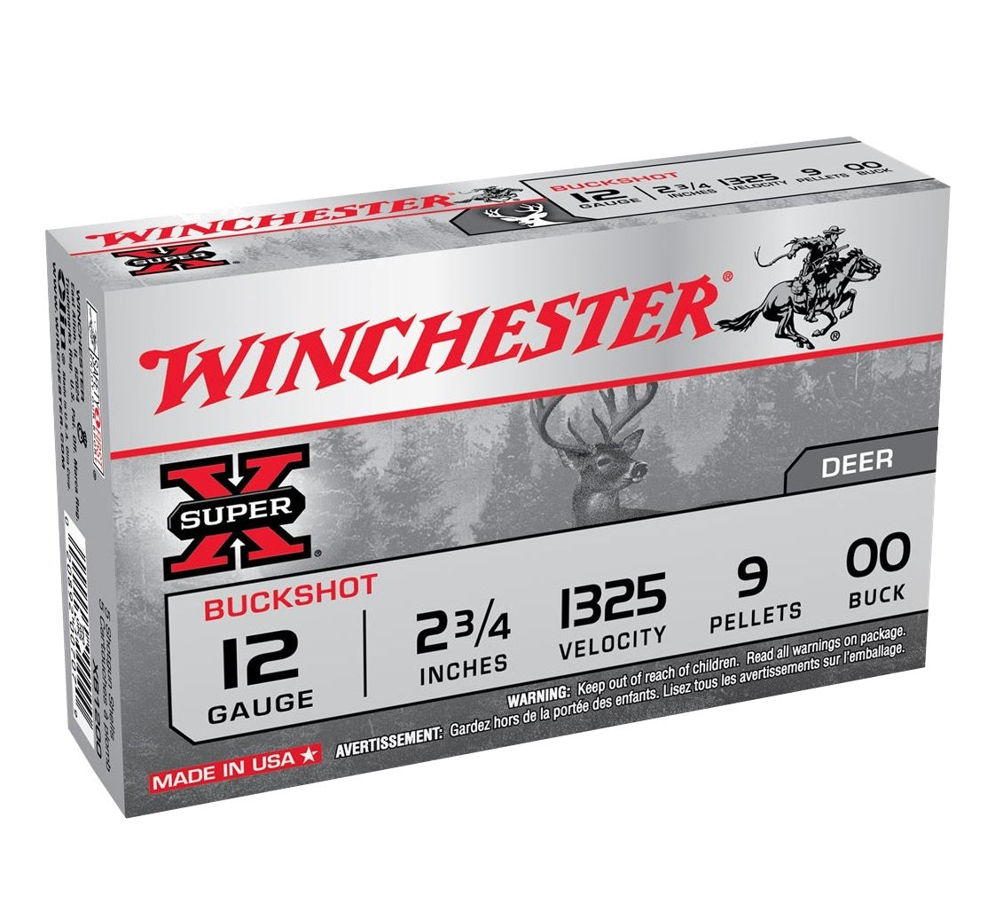 winchester,-cartouches-super-x-buckshot-cal.12,-2 3/4"-xb1200